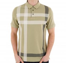 BARBOUR Polo Uomo Blaine Tailored Tartan MML1117GN63 Verde Chiaro