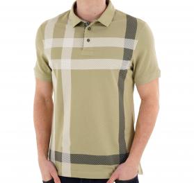 BARBOUR Polo Uomo Blaine Tailored Tartan MML1117GN63 Verde Chiaro