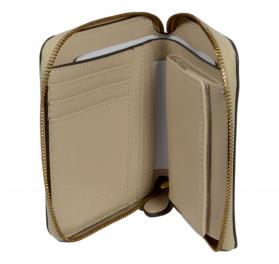 PINKO Portafoglio Donna Taylor Zip Around Vitello Seta 100249 Colore Beige C50Q