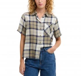 BARBOUR Camicia Donna Fern Tartan Maniche Corte LSH1744NY51 Colore Beige