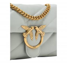 PINKO Borsa Donna Love Puff Mini Cl Sheep Nappa 100039 Grigio Perla K32Q