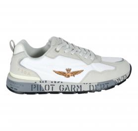 AERONAUTICA MILITARE Sneakers Uomo Pilot SC0276UCT04327 Colore Bianco Grigio 73062