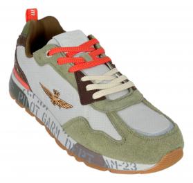 AERONAUTICA MILITARE Sneakers Uomo SC0276 07235 Pilot Grigio Verde Militare