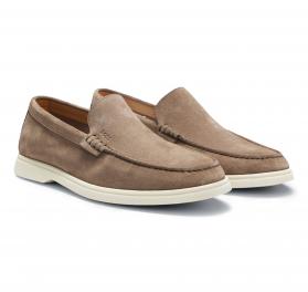 BOSS Mocassini Uomo In Pelle Scamosciata Sienne Loaf Sd N 50543083 Colore Beige