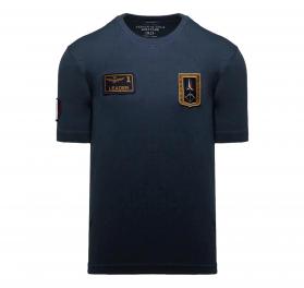 AERONAUTICA MILITARE T Shirt Uomo Con Patch Frecce Tricolori 261TS2544UJ00592 Colore Blu