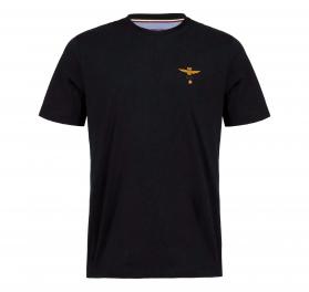 AERONAUTICA MILITARE T Shirt Uomo Girocollo Basica Manica Corta 261TS1580UJ00372 Colore Nero