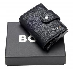 BOSS Portatessere Uomo Nero Secrid Ray 50554033 Similpelle R