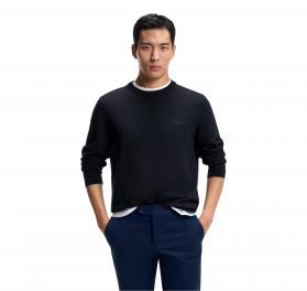 BOSS Maglione Uomo Cotone Girocollo Regular Fit Blu Scuro Upacas-L 50556344