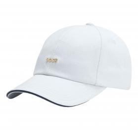 BOSS Cappellino Donna In Twill Di Cotone Con Logo In Metallo Regolabile Ari ME 50533367 Colore Celeste
