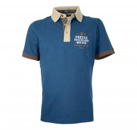 AERONAUTICA MILITARE Polo Uomo Con Ricami Frecce Tricolori 261PO1908UP00191 Colore Blu