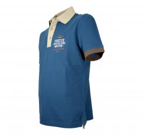 AERONAUTICA MILITARE Polo Uomo Con Ricami Frecce Tricolori 261PO1908UP00191 Colore Blu
