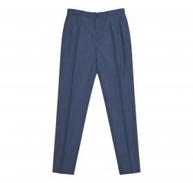 BOSS Pantalone Uomo Relaxed Fit Blu Lana Vergine Lavabile P-PhilC 262 50561975