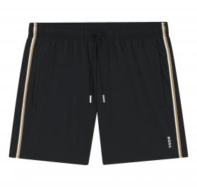 BOSS Boxer Da Mare Uomo Con Logo e Righe Iconic 50491594 Colore Nero