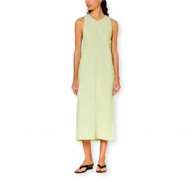 BOSS Abito Donna Svasato In Lino C Delinna 50559243 Colore Verde Chiaro