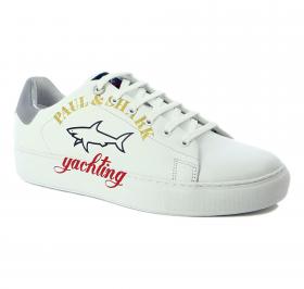 SCARPE UOMO MAN S SHOES amelia stella fashion PAUL SHARK Scarpe Uomo In Pelle Colore Bianco ART. 22418004
