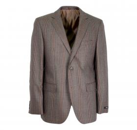 HUGO BOSS Giacca Uomo 50169117 Quadro Galles Con Toppa Regul