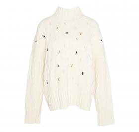 BARBOUR Maglione Donna Fleur Knitted Jumper LKN1556WH51 Colo