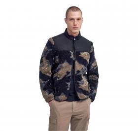 BARBOUR INTERNATIONAL Giubbotto Uomo Pile Camo Drafthouse MF