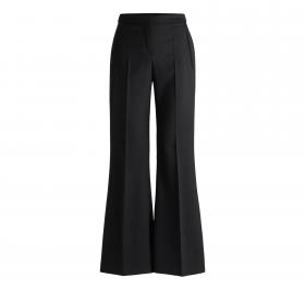 BOSS Pantalone Donna Svasati Regular Fit In Twill Di Misto L