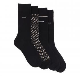 BOSS Calze Uomo Ad Altezza Regolare In Misto Cotone In Confe