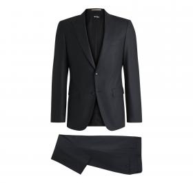 BOSS Abito Uomo Slim Fit In Misto Lana Con Micromotivo 50534