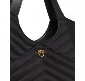 PINKO Borsa Donna Tote Bag Shopper In Tessuto Riciclato Trap