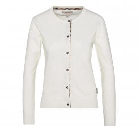 BARBOUR Cardigan Donna Bredon Knitted LKN1008WH71 Colore Bia