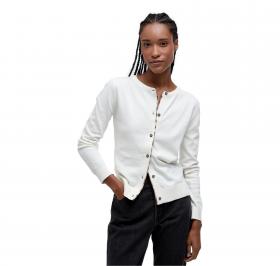 BARBOUR Cardigan Donna Bredon Knitted LKN1008WH71 Colore Bia