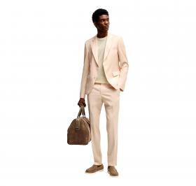BOSS Pantalone Uomo Formali In Satin Di Misto Lana H Genius 
