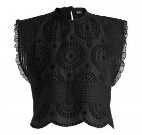 BOSS Camicetta Donna Regular Fit In Pizzo Di Cotone Con Dett