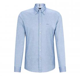 BOSS Camicia Uomo Button Down Slim Fit In Lino H Roan BD E C