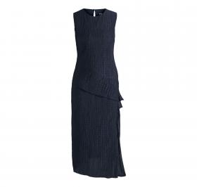 BOSS Abito Donna Plisse Con Effetto a Strati Elanno 50540848 Colore Blu Scuro