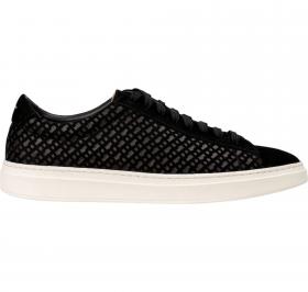 BOSS Sneakers Uomo In Pelle Scamosciata Logata Monogram Kier