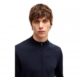 BOSS Cardigan Zip Uomo Regular Fit In Lana Vergine Balonso 5