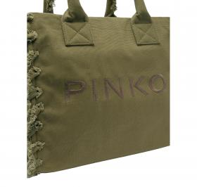PINKO Borsa Donna Beach Shopping In Canvas Riciclato V64Q Co