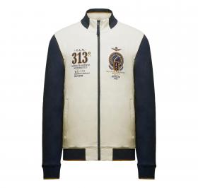 AERONAUTICA MILITARE Felpa Uomo Full Zip Ricamata Con Frecce