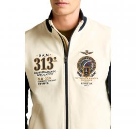 AERONAUTICA MILITARE Felpa Uomo Full Zip Ricamata Con Frecce