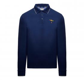 AERONAUTICA MILITARE Polo Uomo Manica Lunga Basica In Cotone
