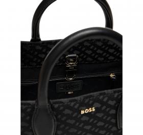 BOSS Borsa Donna In Tessuto Logata Monogramm Sandy Med Tote 