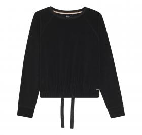 BOSS Maglione Donna In Misto Cotone Con Cordoncino Con Monog