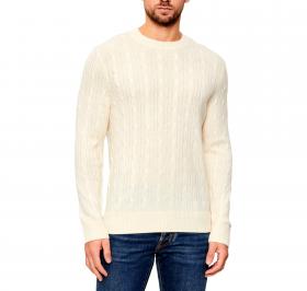 BOSS Maglione Uomo a Trecce In Lana e Cashmere H Hetico 5054