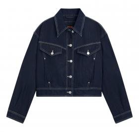 BOSS Giacca Donna Denim C_Bomber Trucker 50552464 Colore Blu