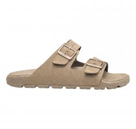 BOSS Sandali Uomo Slider Con Doppia Fascetta e Fibbie Con Logo Surfley Sand mf 50563157 Colore Beige