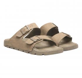 BOSS Sandali Uomo Slider Con Doppia Fascetta e Fibbie Con Logo Surfley Sand mf 50563157 Colore Beige