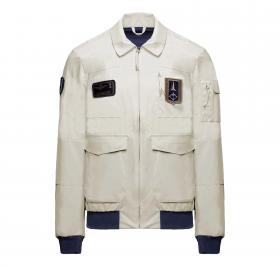 AERONAUTICA MILITARE Giacca Pilot Uomo Tecnica Con Patch AB3049UCT04290 Colore Bianco Ghiaccio