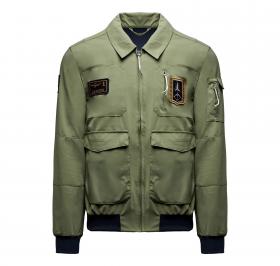 AERONAUTICA MILITARE Giacca Pilot Uomo Tecnica Con Patch AB3049UCT04290 Colore Verde Militare