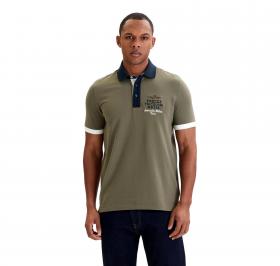 AERONAUTICA MILITARE Polo Uomo Con Ricami Frecce Tricolori PO1908UP00191 Colore Verde Militare