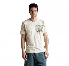 AERONAUTICA MILITARE T Shirt Uomo In Cotone Con Stampa Tornado TS2537UJ00727 Colore Bianco