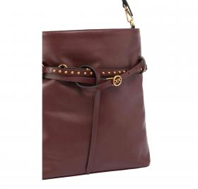 PINKO Borsa Donna Bucket Belt Classic 106339 R49Q Colore Burgundy