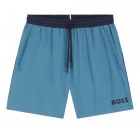 BOSS Boxer Uomo Da Mare Ad Asciugatura Rapida Con Logo Stamp